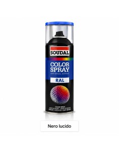 Bomboletta spray nero lucido resine acriliche 400 ml Soudal