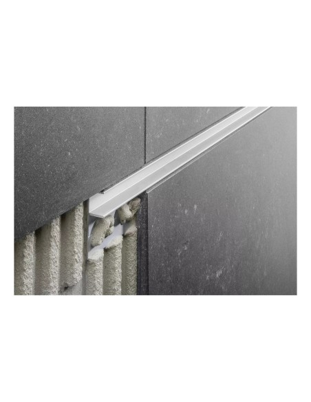 Profilo alluminio anodizzato Deco-SG h 10 mm Schluter 2,5 m