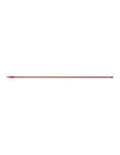 Manico in metallo grigio/rosso per scopa 130 cm