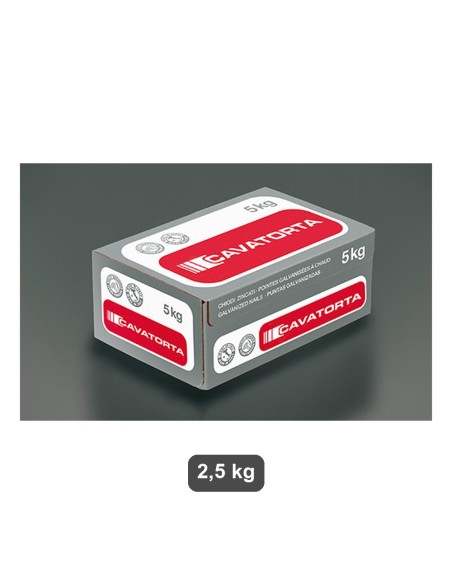 Chiodi acciaio zincati 18x60 mm (2,5 kg)
