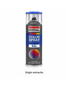 Bomboletta spray grigio antracite RAL 7016 400 ml Soudal