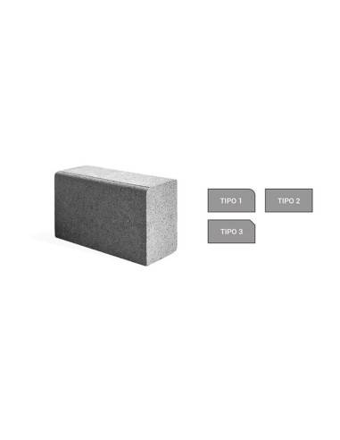 Cordolo cemento grigio lineare 23x50 cm (2 pz/ml)