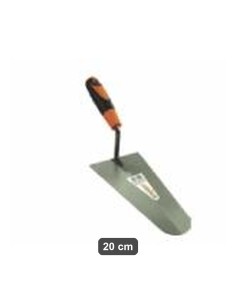 Cazzuola punta tonda 20 cm manico gomma Dovaro
