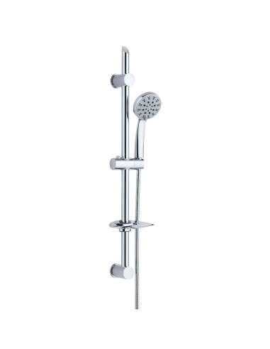 FORTUNATO Saliscendi Doccia H 75cm 5 Getti Anticalcare E Gancio Muro Salva Foro
