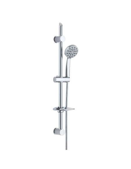 FORTUNATO Saliscendi Doccia H 75cm 5 Getti Anticalcare E Gancio Muro Salva Foro