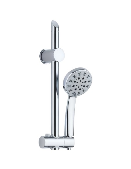 FORTUNATO Saliscendi Doccia H 75cm 5 Getti Anticalcare E Gancio Muro Salva Foro