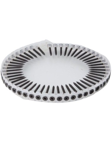 Viti autofilettanti nere 3,5x25 mm a nastro 1000 pz - Akifix