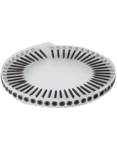 Viti autofilettanti nere 3,5x25 mm a nastro 1000 pz - Akifix