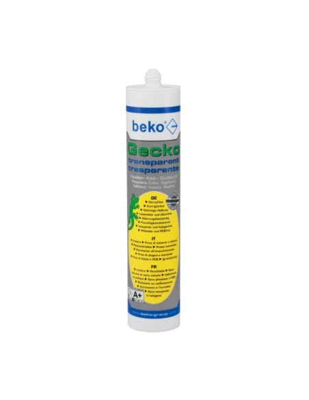 Colla sigillante flessibile Gecko trasparente 290ml