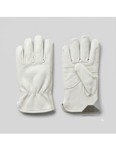 Guanti da lavoro in pelle bovina bianchi Tg. 10 modello HOB