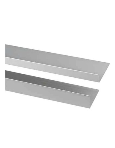 Profilo Jolly a L alluminio effetto pietra grigio cemento 10 mm 2,5 m