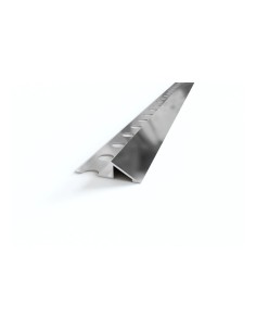 Profilo Terminale a Rampa 10mm Alluminio Satinato 2,5m