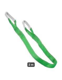 Fascia di sollevamento verde 2 m 60 mm portata 2000 kg