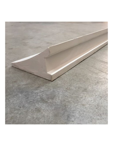 Sguscio in Gesso 10xH.10 cm, Lunghezza 1,5 m, per Raccordo Parete