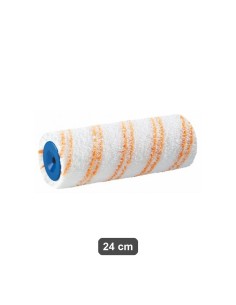 Rullo bianco righe gialle 24 cm per superfici ruvide