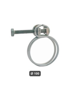 Collare Zincato per Pluviale Ø 100 mm (2 pz)