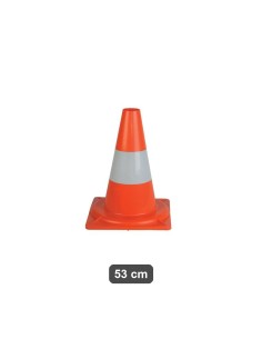 Cono stradale segnaletico bicolore 53 cm