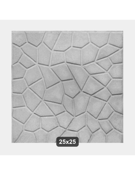 Pavimento esterno cemento Mosaico Grigio 25x25 cm 16 Pezzi (1 Metro Quadro)