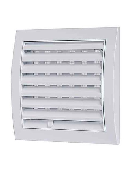 Griglia aerazione plastica con serranda 20x20 cm Ø125