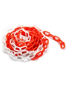 Catena in plastica bianca/rossa Ø 6 mm per delimitazione 25 mt
