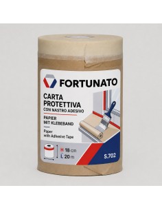 Carta Protettiva Con Nastro Adesivo Per Pittura 20 m Diversi Spessori