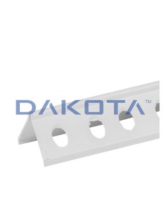 Paraspigolo PVC forato bianco 20x20 mm 2,5 mt Dakota
