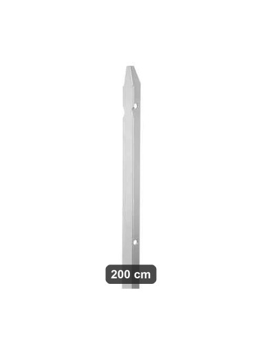 Paletto Zincato per Recinzione h. 200 cm Sezione T 30