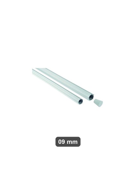 Profilo distanziatore alettato tondo 9 mm x 2 m