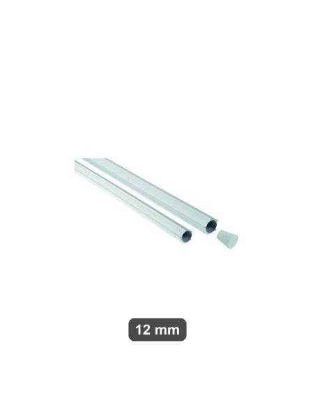 Profilo distanziatore alettato tondo 12 mm x 2 m