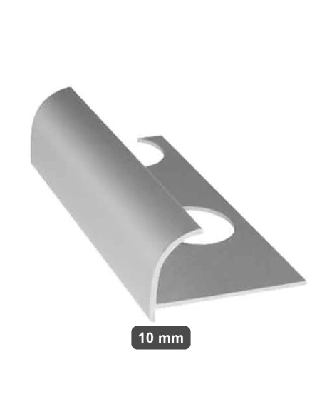 Profilo jolly tondo alluminio lucido 10 mm L. 2,50 m