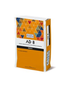 Adesivo per piastrelle AD 8 bianco 5 kg pavimenti Fassa
