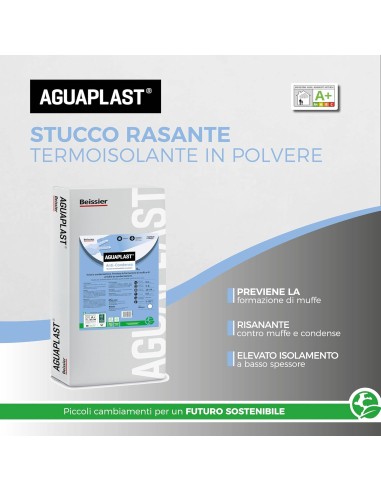 AGUAPLAST ANTICONDENSA Stucco Termoisolante E Anti-Muffa 9 Kg