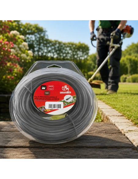 AUSONIA Filo Professionale Tondo per Decespugliatore – Made in Italy