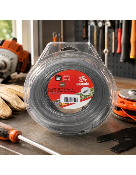 AUSONIA Filo Professionale Tondo per Decespugliatore – Made in Italy