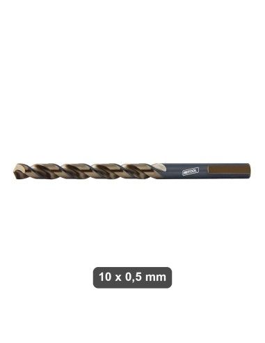 Punta HSS 10 x 0,5 mm Reitool per metallo