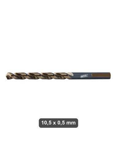 Punta HSS 10,5 x 0,5 mm Reitool per metallo