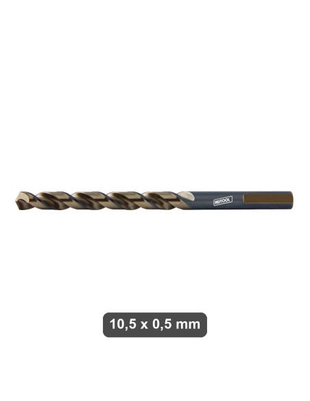 Punta HSS 10,5 x 0,5 mm Reitool per metallo