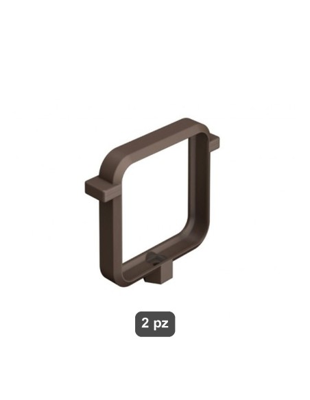 Collare a battente 1" zincato per tubazioni, 2 pz