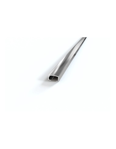 Listello alluminio lucido 10x6 mm testa arrotondata