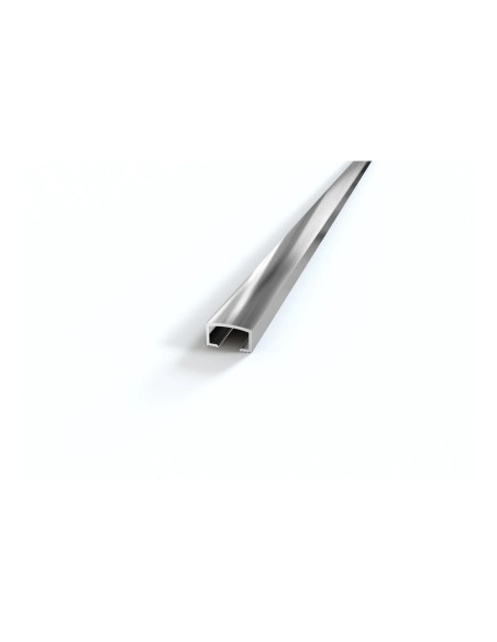 Listello alluminio lucido 10x6 mm testa arrotondata