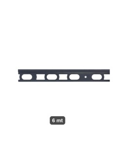 Profilo terminale L alluminio spazzolato antracite H10mm BIHUI