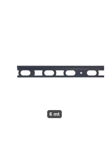 Profilo terminale L alluminio spazzolato antracite H10mm BIHUI