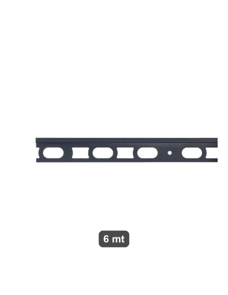 Profilo terminale L alluminio spazzolato antracite H10mm BIHUI