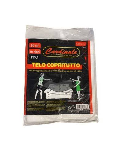 Telo copritutto PLP 4x4 m 200gr protezione cantiere
