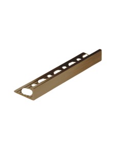 Profilo terminale L alluminio spazzolato bronzo H10mm BIHUI