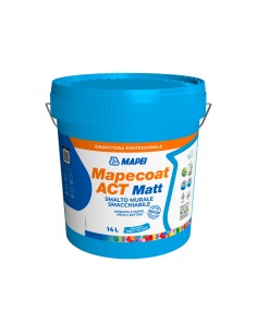 MAPEI Mapecoat Act Matt 14L Smalto Muri Interni Smacchiabile Anti Muffa Batteri