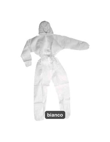 Tuta usa e getta in polipropilene bianca XL