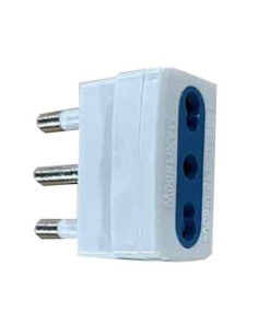 Adattatore semplice 16A 2P+T con presa 10/16A