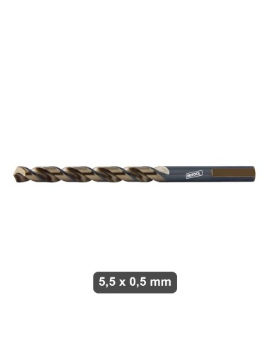Punta HSS 5,5 x 0,5 mm per metallo - Reitool