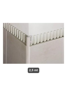 Profilo Rondec Schluter alluminio h 11mm sabbia barra 2,5m